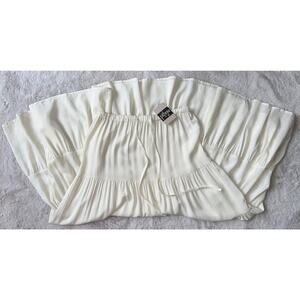 Pitaya White Tiered Maxi Skirt